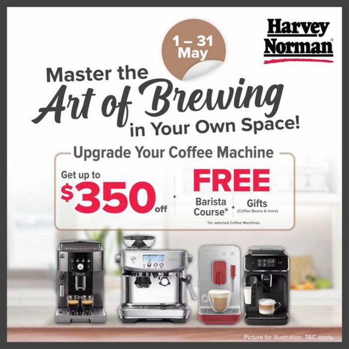Harvey Norman catalogue in Singapore | Master the art of brewing | 13/05/2024 - 31/05/2024