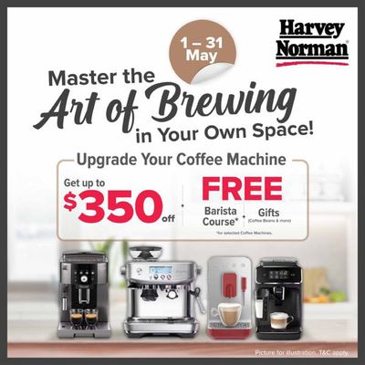 Home & Furniture offers in Singapore | Master the art of brewing in Harvey Norman | 13/05/2024 - 31/05/2024
