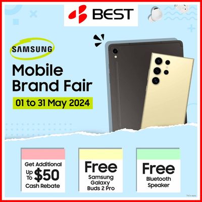 Electronics & Appliances offers in Singapore | Mobile brand fair in Best Denki | 13/05/2024 - 31/05/2024