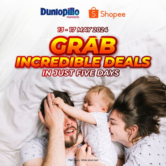 Dunlopillo catalogue in Singapore | Grab incredible deals | 14/05/2024 - 17/05/2024