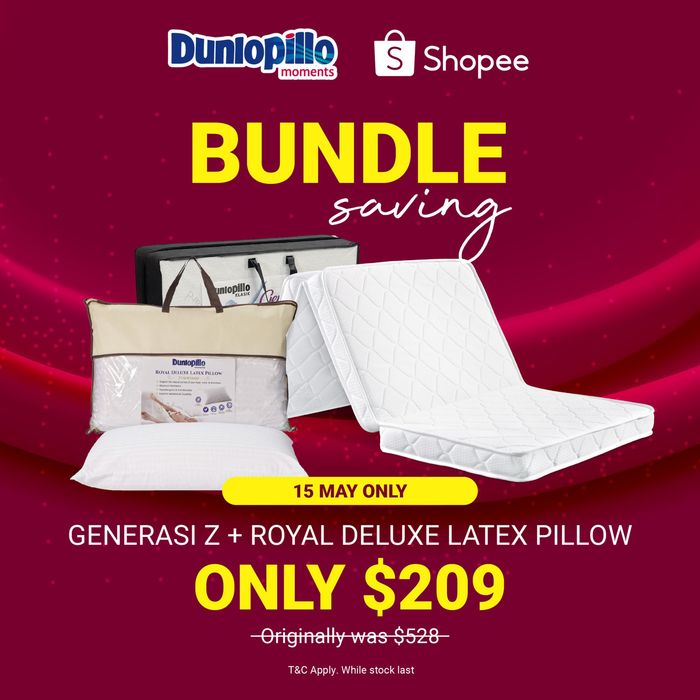 Dunlopillo catalogue | Grab incredible deals | 14/05/2024 - 17/05/2024