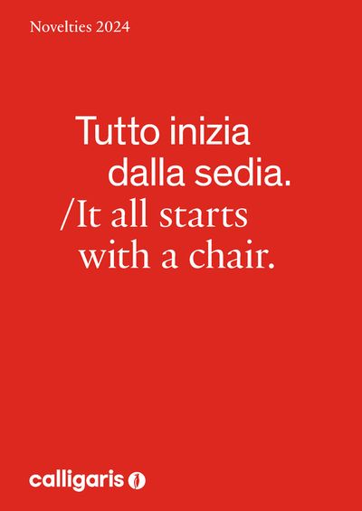 Calligaris catalogue | It all starts with a chair. | 14/05/2024 - 31/12/2024