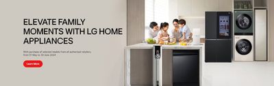 Electronics & Appliances offers in Singapore | Elevate your family moments in LG Electronics | 14/05/2024 - 31/05/2024