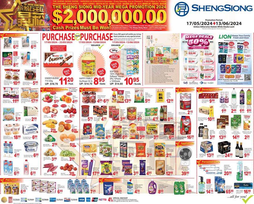 Sheng Siong catalogue in Singapore | Mega Promotion | 17/05/2024 - 13/06/2024