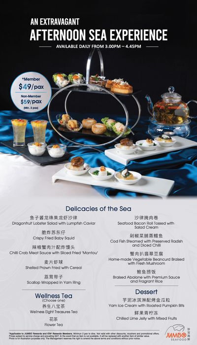 Restaurants offers in Singapore | Delicacies of the sea in JUMBO Seafood | 01/07/2024 - 31/07/2024