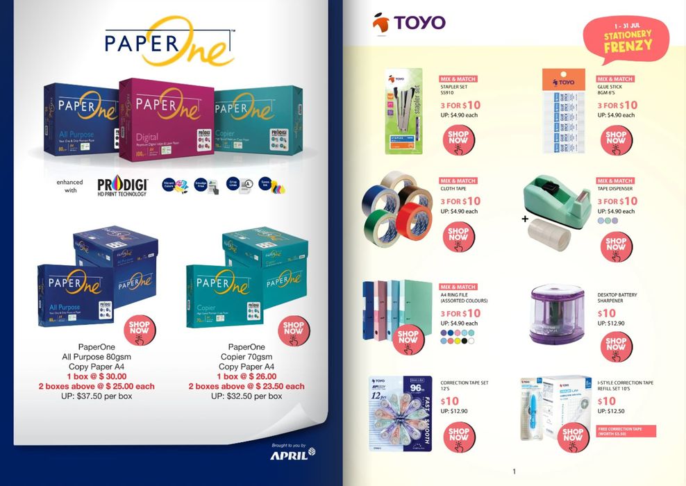 Popular catalogue in Singapore | Stationery frenzy | 02/07/2024 - 31/07/2024