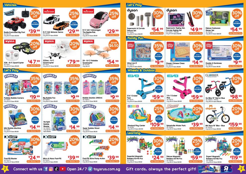 Toys R Us catalogue in Singapore | Attractive special offers for everyone | 03/07/2024 - 26/08/2024