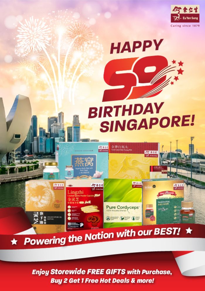 Eu Yan Sang catalogue in Singapore | Happy birthday Singapore! | 04/07/2024 - 31/07/2024