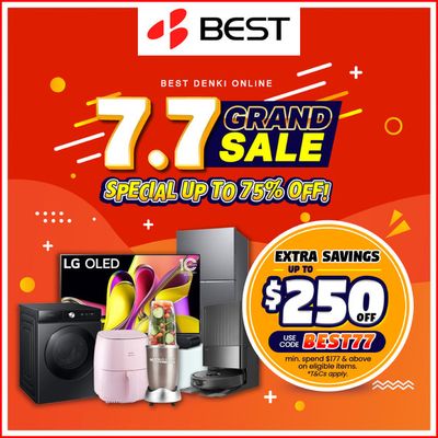 Electronics & Appliances offers in Singapore | Grand sale in Best Denki | 05/07/2024 - 31/07/2024