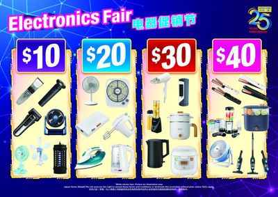 Home & Furniture offers in Singapore | Electronics fair in Japan Home | 05/07/2024 - 31/07/2024