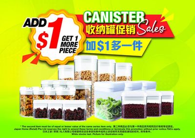 Home & Furniture offers in Singapore | Canister sales in Japan Home | 05/07/2024 - 31/07/2024