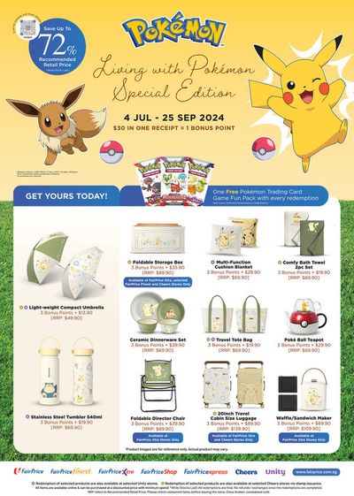 FairPrice catalogue in Singapore | Pokemon edition | 05/07/2024 - 25/09/2024