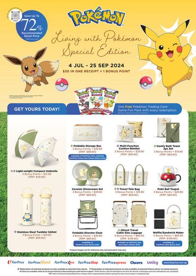 FairPrice Finest catalogue in Bukit Merah | Pokemon edition | 05/07/2024 - 25/09/2024