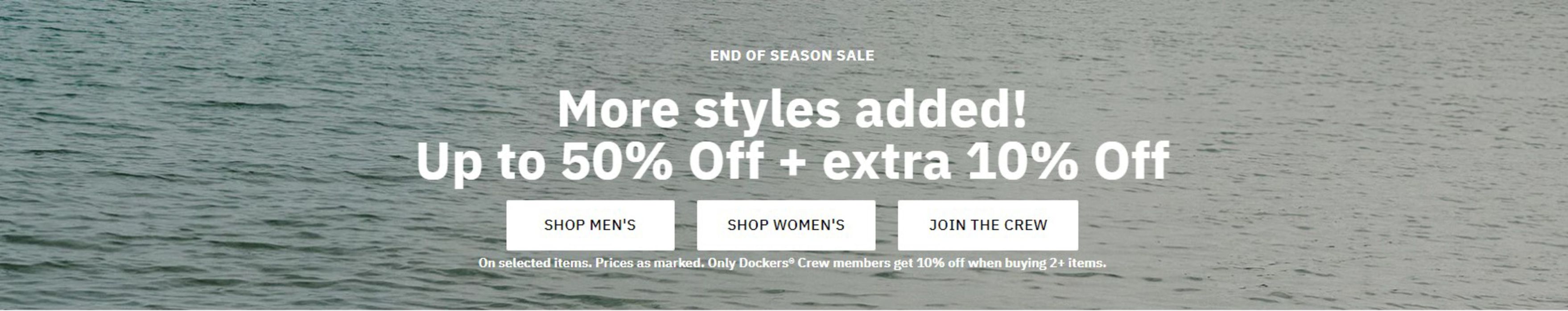 Dockers catalogue in Singapore | Up to 50% Off + extra 10% Off | 09/07/2024 - 31/07/2024