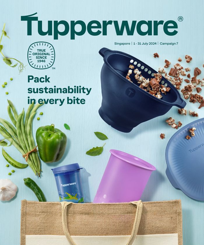 Tupperware catalogue | Pack sustainability in every bite | 15/07/2024 - 31/07/2024