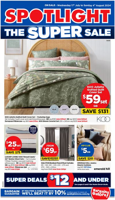 Home & Furniture offers | The super sale in Spotlight | 19/07/2024 - 04/08/2024