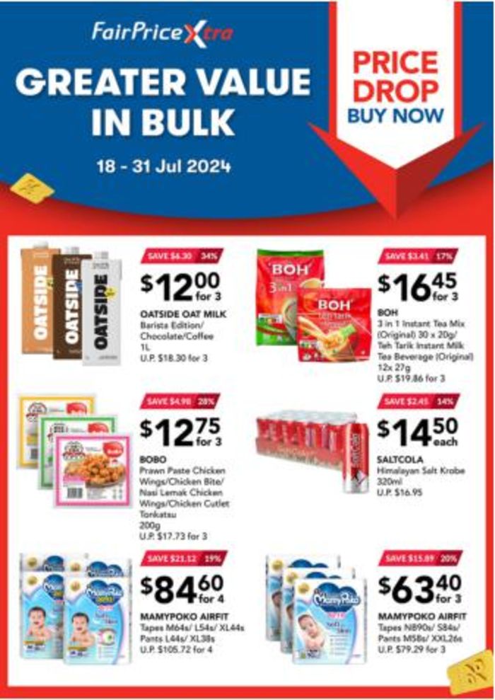 FairPrice Xtra catalogue in Singapore | Greater value in bulk | 22/07/2024 - 31/07/2024