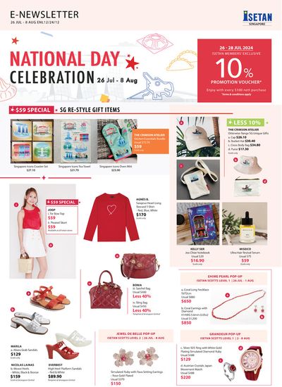 Department Stores offers in Singapore | National day celebration in Isetan | 26/07/2024 - 08/08/2024
