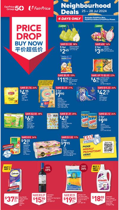 Supermarkets offers in Bukit Merah | Neighbourhood deals in FairPrice | 25/07/2024 - 28/07/2024