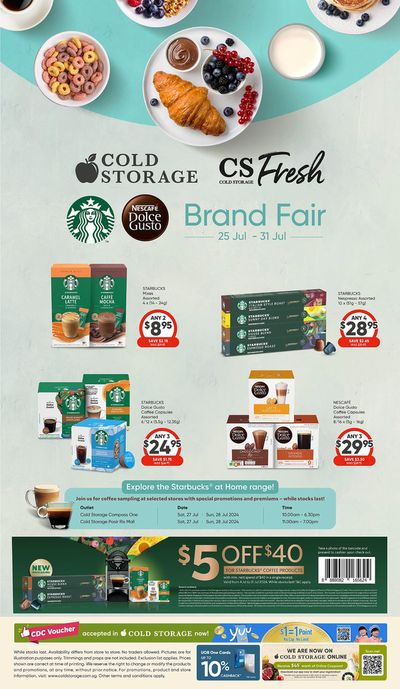 Supermarkets offers in Singapore | Brand Fair in Cold Storage | 26/07/2024 - 31/07/2024