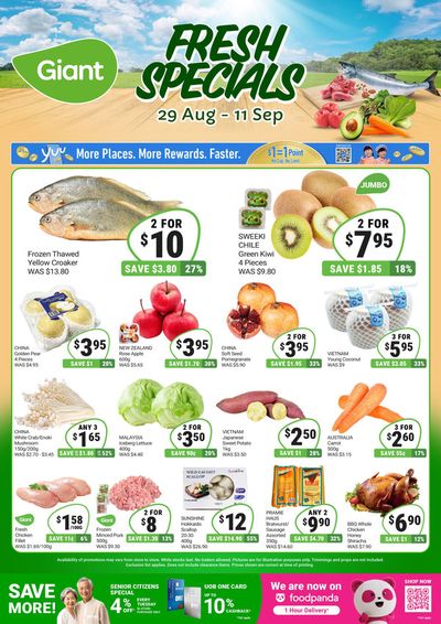 Giant catalogue in Singapore | Fresh Specials | 29/08/2024 - 11/09/2024