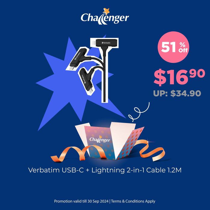 Challenger catalogue in Singapore | 51% off | 03/09/2024 - 30/09/2024