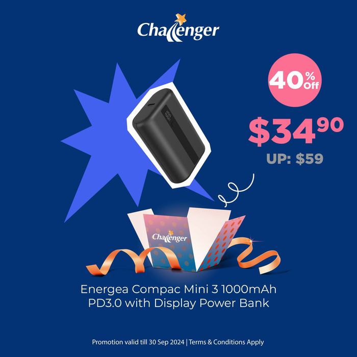 Challenger catalogue in Singapore | 51% off | 03/09/2024 - 30/09/2024