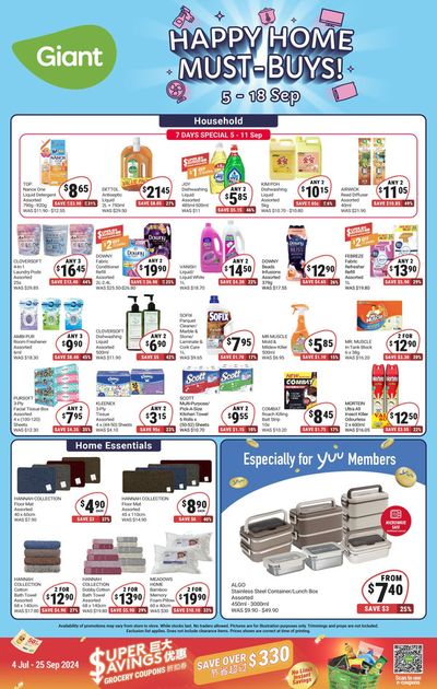 Giant catalogue in Singapore | Happy Home Must-Buys! | 05/09/2024 - 18/09/2024