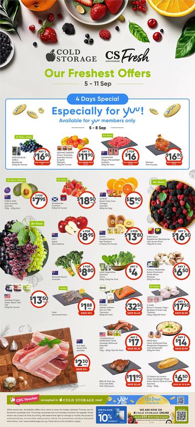 Cold Storage catalogue in Singapore | CS Fresh Ad | 05/09/2024 - 19/09/2024