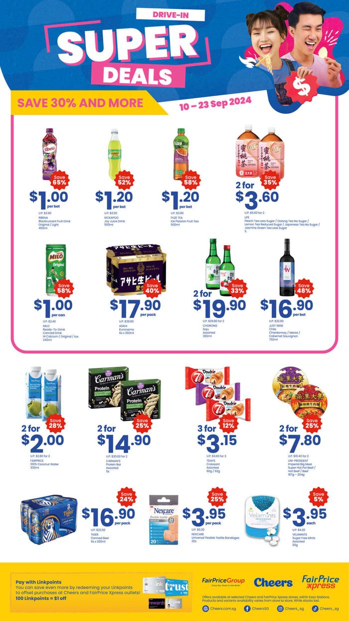 Cheers catalogue in Singapore | Drive-In Deals | 10/09/2024 - 24/09/2024