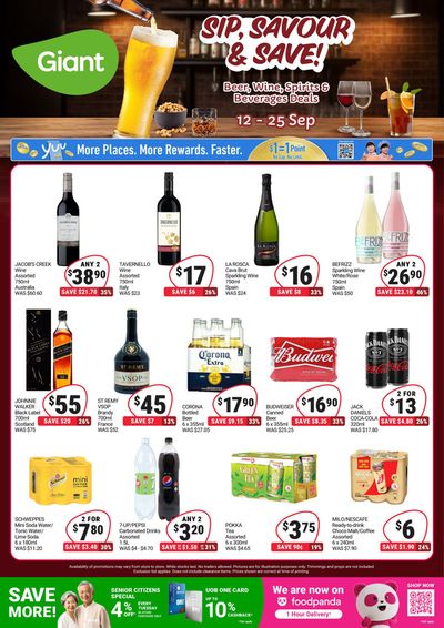 Giant catalogue in Singapore | Sip, Savour & Save! | 12/09/2024 - 25/09/2024