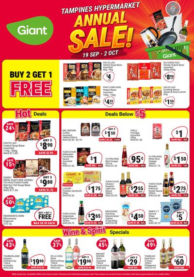 Giant catalogue in Singapore | Tampines Hypermarket Annual Sale! | 19/09/2024 - 02/10/2024