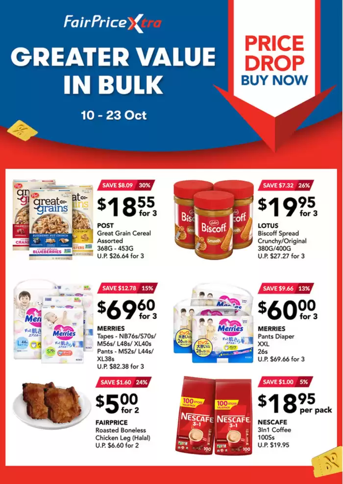 FairPrice Xtra catalogue in Singapore | Greater value in bulk | 16/10/2024 - 23/10/2024