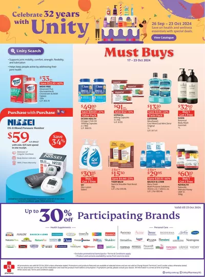 FairPrice catalogue in Singapore | Celebrate 32 years with Unity | 17/10/2024 - 23/10/2024