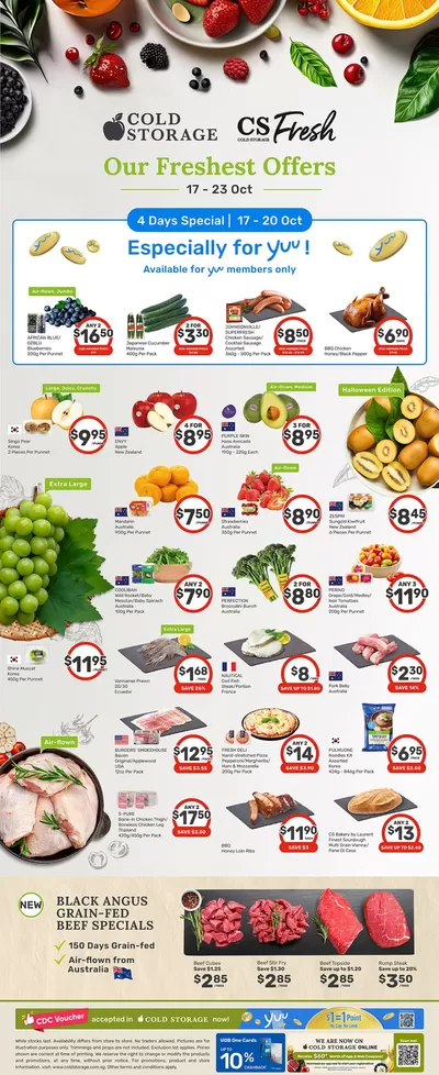 Cold Storage catalogue in Singapore | CS Fresh Ad | 17/10/2024 - 31/10/2024