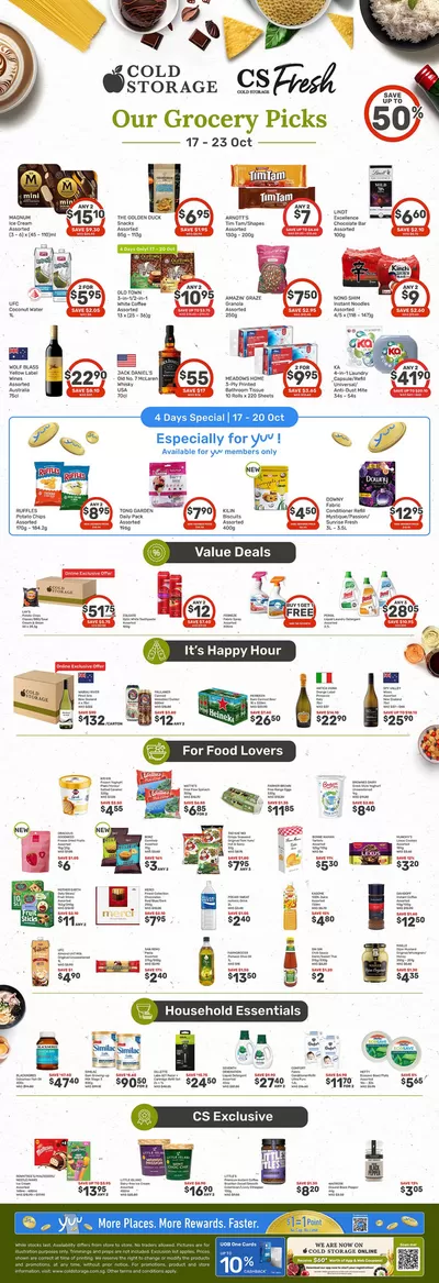 Supermarkets offers | CS Grocery Ad in Cold Storage | 17/10/2024 - 31/10/2024