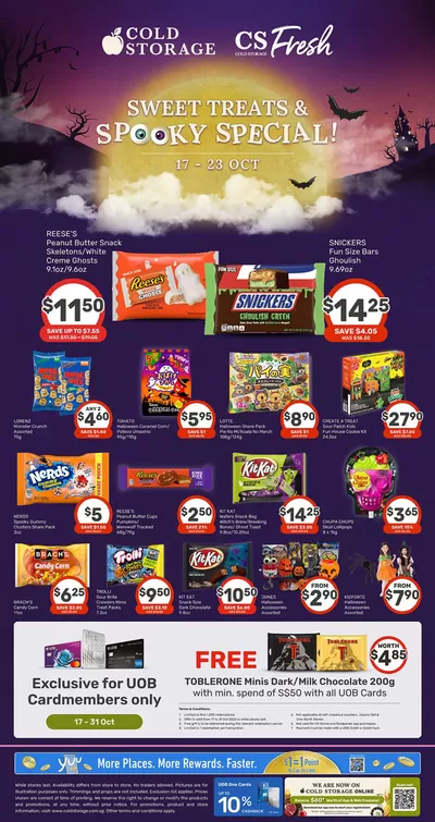 Supermarkets offers | Halloween Ad in Cold Storage | 17/10/2024 - 31/10/2024