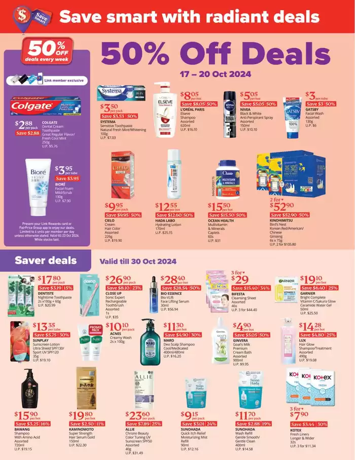 FairPrice catalogue in Singapore | Save smart with radiant deals | 17/10/2024 - 30/10/2024