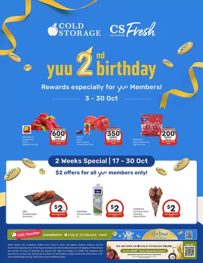 Supermarkets offers | Yuu Ad in Cold Storage | 19/10/2024 - 02/11/2024