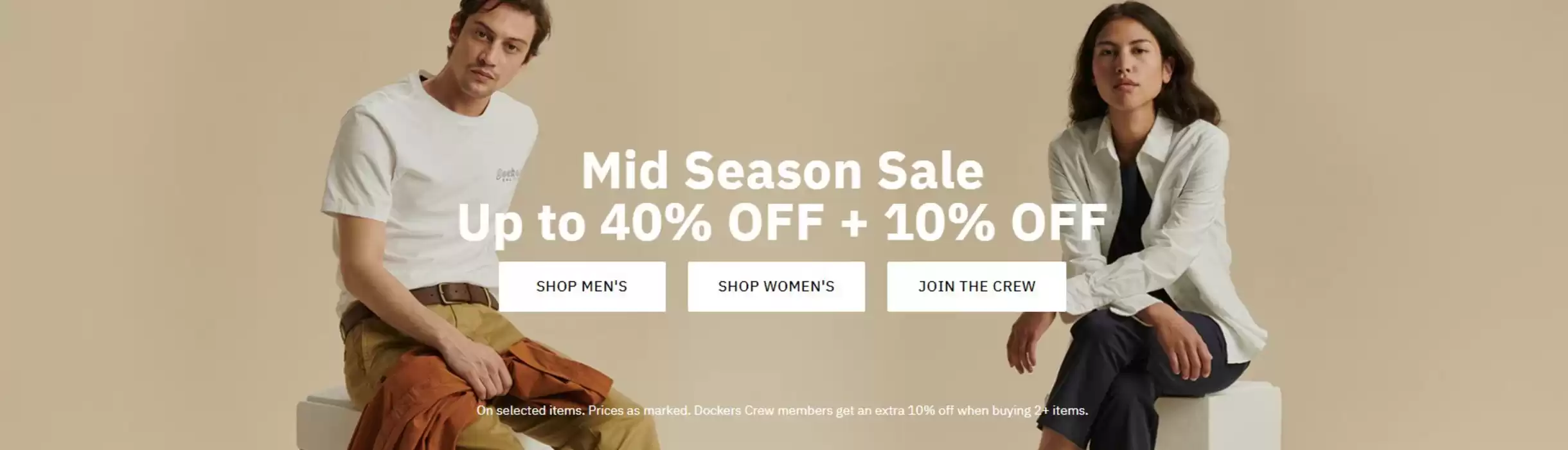 Dockers catalogue in Singapore | Mid Season Sale Up to 40% OFF + 10% OFF | 21/10/2024 - 31/10/2024