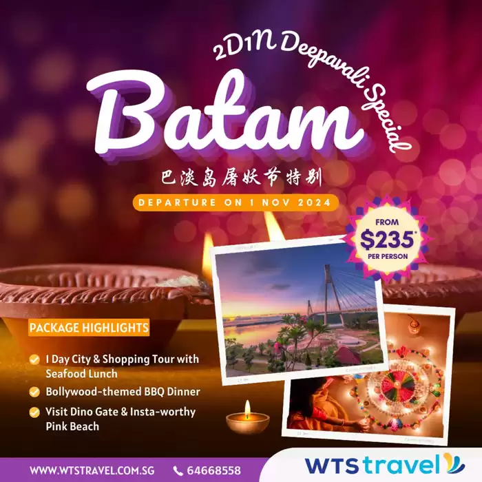 WTS Travel catalogue | Batam | 21/10/2024 - 01/11/2024