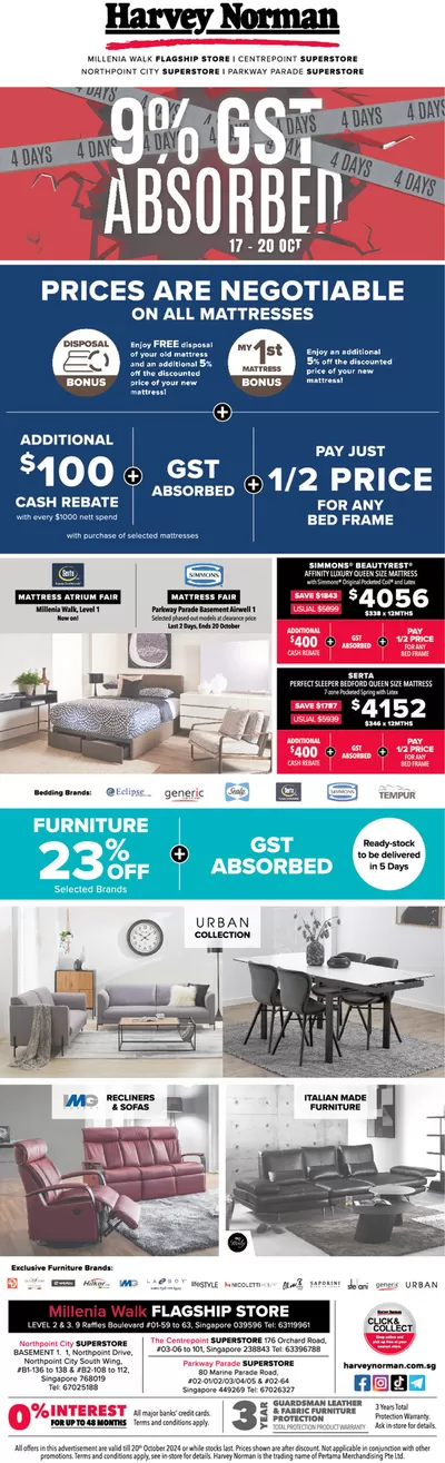 Harvey Norman catalogue in Singapore | Harvey Norman promotion | 22/10/2024 - 05/11/2024