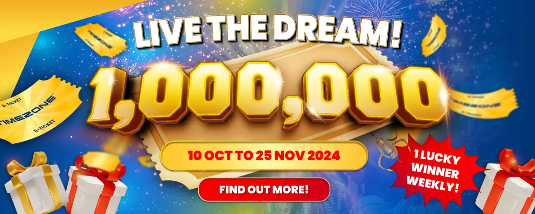 Timezone catalogue in Singapore | Live the dream | 25/10/2024 - 25/11/2024