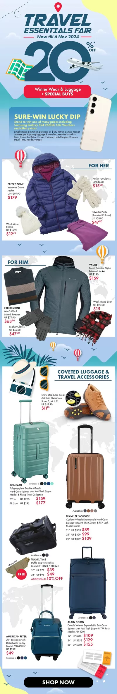 Department Stores offers | Travel essentials fair in OG | 28/10/2024 - 06/11/2024