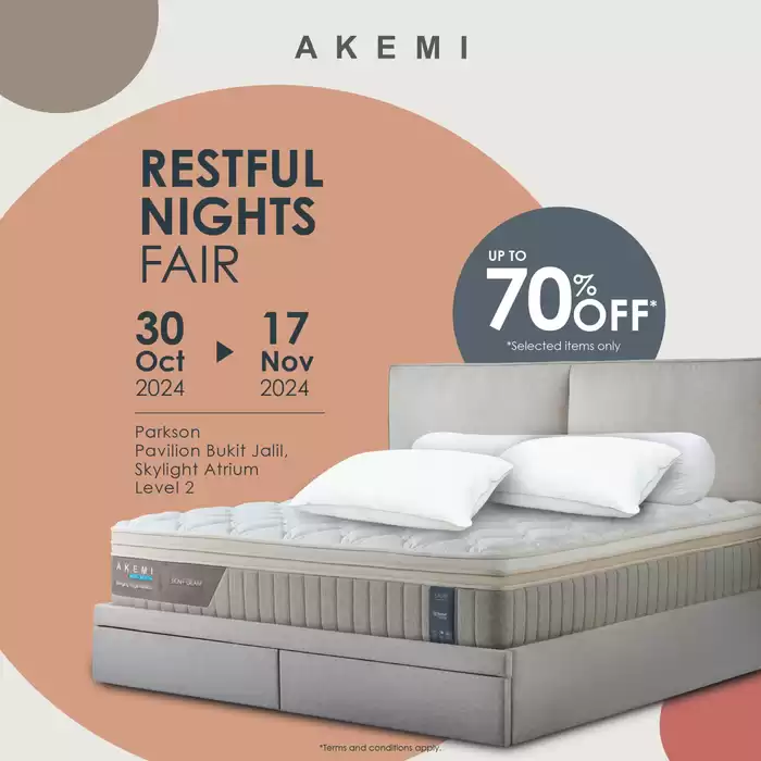 Akemi Home catalogue in Singapore | Up to 70% off | 30/10/2024 - 17/11/2024