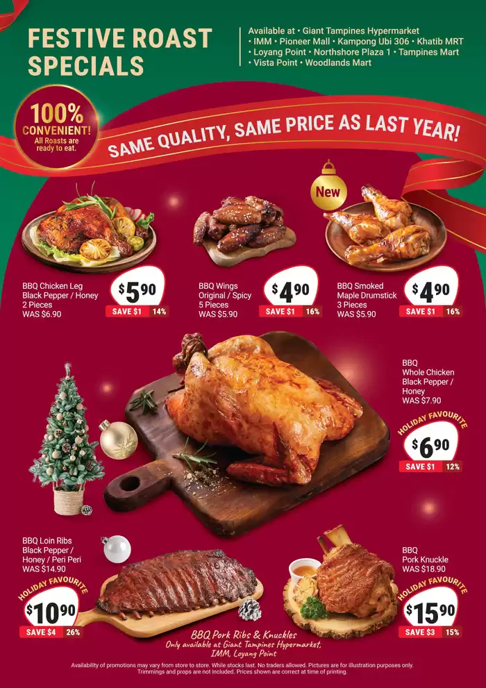 Giant catalogue in Singapore | Festive Roast Specials | 31/10/2024 - 25/12/2024