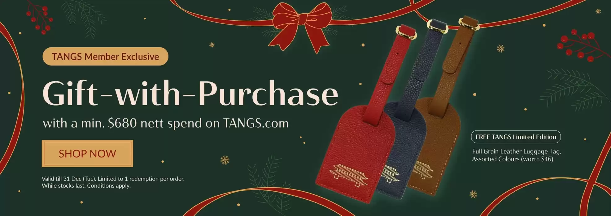 Tangs catalogue | Gift with purchase | 01/11/2024 - 31/12/2024