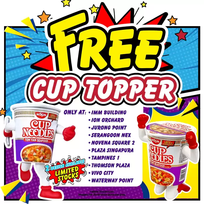 Daiso catalogue in Singapore | Free cup topper | 04/11/2024 - 30/11/2024