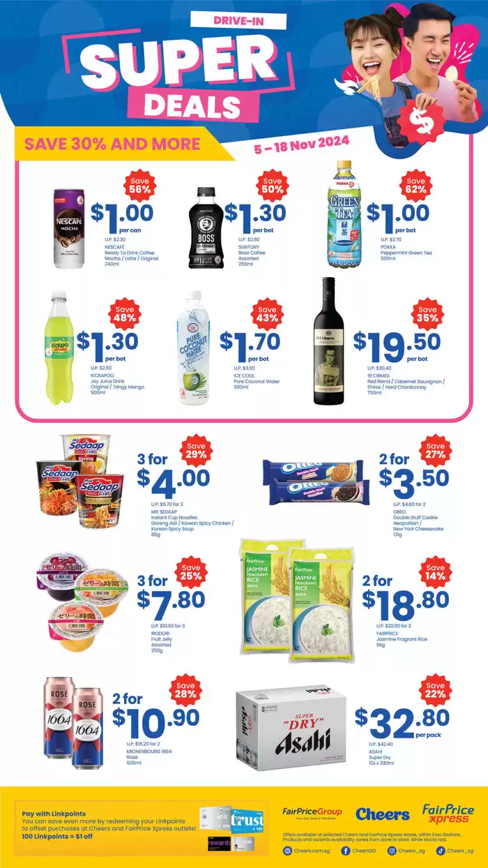 Cheers catalogue in Singapore | Drive-In Deals | 06/11/2024 - 20/11/2024