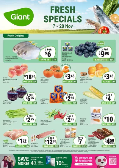 Giant catalogue in Singapore | Fresh Specials | 07/11/2024 - 20/11/2024